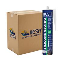 Silicone Neutro Incolor 250g IIESA 12 Peças