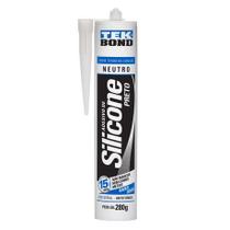 Silicone Neutro Preto 280g - Tekbond Silicone Neutro Preto 280g - Tekbond