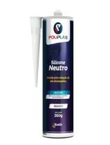 Silicone Neutro Uso Geral Cor: Branco 260GR REF: 8137 -POLIPLAS Silicone Neutro Uso Geral Cor: Branco 260GR REF: 8137 -POLIPLAS