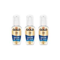 Silicone Niely Gold Liso Pleno 42Ml - Kit Com 3Un