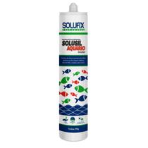 Silicone para aquario incolor não toxico 270g - solufix