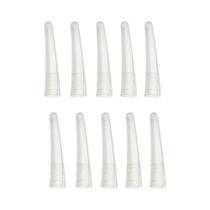 Silicone Pinças Capas para Enxertar Cílios, Pontas Macias e Duras, Ferramentas Auxiliares, 10PCs