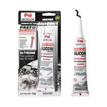 Silicone profissional / junta motor / alta temperatura / neutro / preto / 50g / neoklon