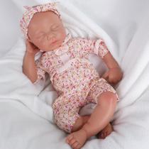 Silicone Reborn Baby Doll YaLuoqian, redução realista de 1:1