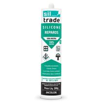 Silicone Reparos Neutro Incolor 280 Gramas - 1560107 - SIL TRADE