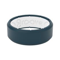 Silicone Ring Groove Life Edge Anchor/White para homens tamanho 9 Silicone Ring Groove Life Edge Anchor/White para homens tamanho 9