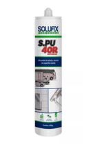 Silicone s.pu 40 r preto 400g - solufix