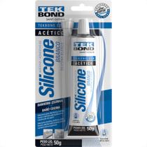 Silicone Tekbond Acetico 50G. Branco Blister Silicone Tekbond Acetico 50G. Branco Blister
