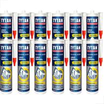 Silicone Tytan Uso Geral Acético 280G Branco Pro - Kit 12 un