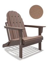 Silla Adirondack Plegable BUPPLEE Duradera de HDPE Resistente al Clima