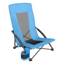 Silla de Camping SONGMICS UGCB61BU Ligera con Respaldo Alto Azul Silla de Camping SONGMICS UGCB61BU Ligera con Respaldo Alto Azul