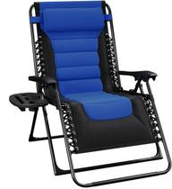 Silla de gravedad cero acolchonada Nestl para exteriores con reposacabezas ajustable