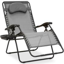 Silla de Gravedad Cero Best Choice Products Sobredimensionada Gris