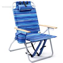 Silla de Playa Alta Yestomo con Respaldo 43 cm, Mochila y 5 Posiciones, Soporta 159 kg Silla de Playa Alta Yestomo con Respaldo 43 cm, Mochila y 5 Posiciones, Soporta 159 kg