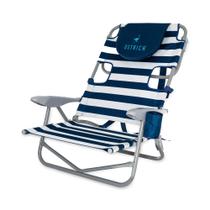 Silla de Playa Mochila "Avestruz en tu Espalda" con Agujero para el Rostro Azul