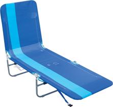 Silla de Playa Recliner Portátil Rio Beach con Rayas Azules