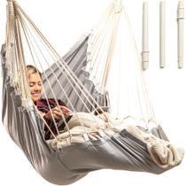 Silla Hamaca Colgante Silla Colgante para Exterior e Interior Hamaca Colgante Instalación Rápida y Fácil con Kit de Hardware Soporte Duradero y Espacioso para Todo el Cuerpo Soporta Hasta 200 kg