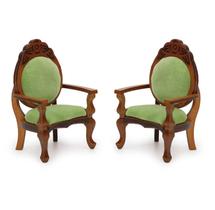 Sillitas Retro en Miniatura para Casa de Muñecas Cutemini 2 Piezas Sillitas Retro en Miniatura para Casa de Muñecas Cutemini 2 Piezas