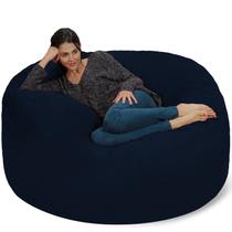 Sillón Puff Chill Sack Gigante de Espuma Viscoelástica 1,5 m Azul Marino Sillón Puff Chill Sack Gigante de Espuma Viscoelástica 1,5 m Azul Marino