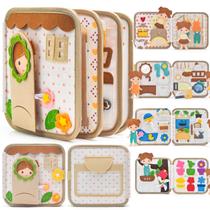 Silouka Montessori Busy Book para crianças de 1 a 3 anos Silouka Montessori Busy Book para crianças de 1 a 3 anos