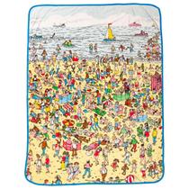 Silver Buffalo Where's Waldo Beach Fleece Throw 114x152cm Silver Buffalo Where's Waldo Beach Fleece Throw 114x152cm
