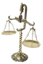 Símbolo Do Direito Balança Cobra Em Bronze Decoração Justiça Advogados