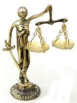 Símbolo Do Direito Bronze Deusa Da Justiça Decoração Presentes