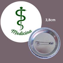 Símbolo medicina 10 bottons broches para médicos