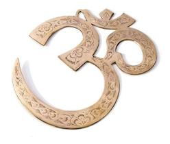 Simbolo Om Metal Decoração 18cm - Loja da Índia