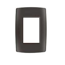 Simon 30 placa 4x2 3posto h+suporte grafite s-30 (30913-38)