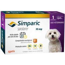 Simparic 10 mg para cães 2,6 a 5kg - 1 comprimido