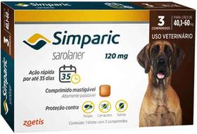 Simparic 120 Mg Cx C/ 3 Comp - 40,1 Ate 60 Kg