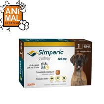 Simparic 120 mg - Para Cães de 40kg a 60 Kg - 1 Comprimido - ANTIPULGAS
