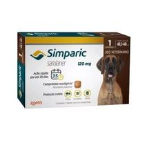 Simparic 120mg 40-60kg Elimina Carrapatos Sarnas Pulgas 1un