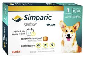 Simparic 40 Mg Cx C/ 1 Comp - 10,1 Ate 20 Kg