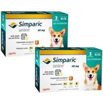 Simparic 40 MG para Cães de 10 a 20 Kg - Kit com 6 comprimidos - Antipulgas e Carrapatos ZOETIS Simparic 40 MG para Cães de 10 a 20 Kg - Kit com 6 comprimidos - Antipulgas e Carrapatos ZOETIS