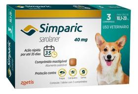 Simparic 40mg 3comp 10,1-20k Simparic 40mg 3comp 10,1-20k