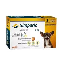 Simparic 5Mg 1,3 A 2,5Kg 3 Comprimidos