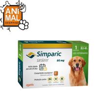 Simparic 80 mg - Para Cães de 20kg a 40kg - 1 Comprimido - Antipulgas