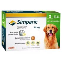 Simparic 80mg - 3 comprimidos