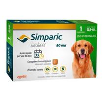 Simparic 80mg para Cães de 20,1 a 40kg com 1 Comprimido