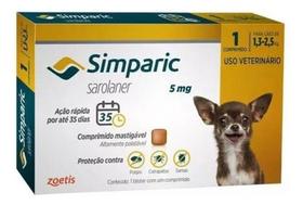 Simparic Antipulga E Carrapatos 1,3 A 2,5 Kg 5 Mg 1cp Zoetis