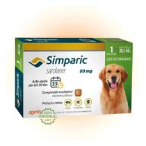 Simparic Antipulgas 80Mg 20 A 40Kg Cães 1 Comprimido Cinza Simparic Antipulgas 80Mg 20 A 40Kg Cães 1 Comprimido Cinza