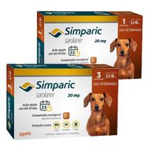 Simparic Antipulgas Caes 5,1 A 10kg Com 4 Comprimidos