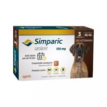 Simparic Antipulgas e Carrapatos Cães 40,1 a 60kg c/3 Comprimidos Simparic Antipulgas e Carrapatos Cães 40,1 a 60kg c/3 Comprimidos
