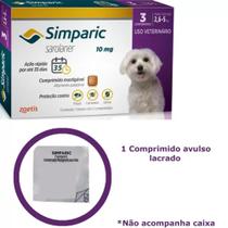 Simparic Antipulgas para Cães de 2,6 a 5Kg - 1 Comprimido 10mg Avulso - Zoetis
