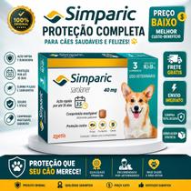 Simparic Cães 10-20kg Antipulgas e Carrapatos 3 Comprimidos Mastigáveis Simparic Cães 10-20kg Antipulgas e Carrapatos 3 Comprimidos Mastigáveis