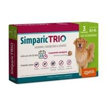 Simparic Trio 48mg Para Caes De 20,1kg A 40kg 3 Comprimidos