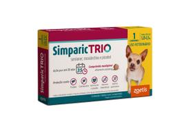 Simparic Trio Antipulgas, Carrapatos E Vermes Cães 3Mg C/ 1 Comp.