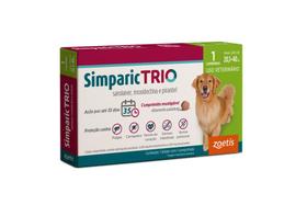 Simparic Trio Antipulgas, Carrapatos E Vermes Cães 48Mg C/ 1 Comp.